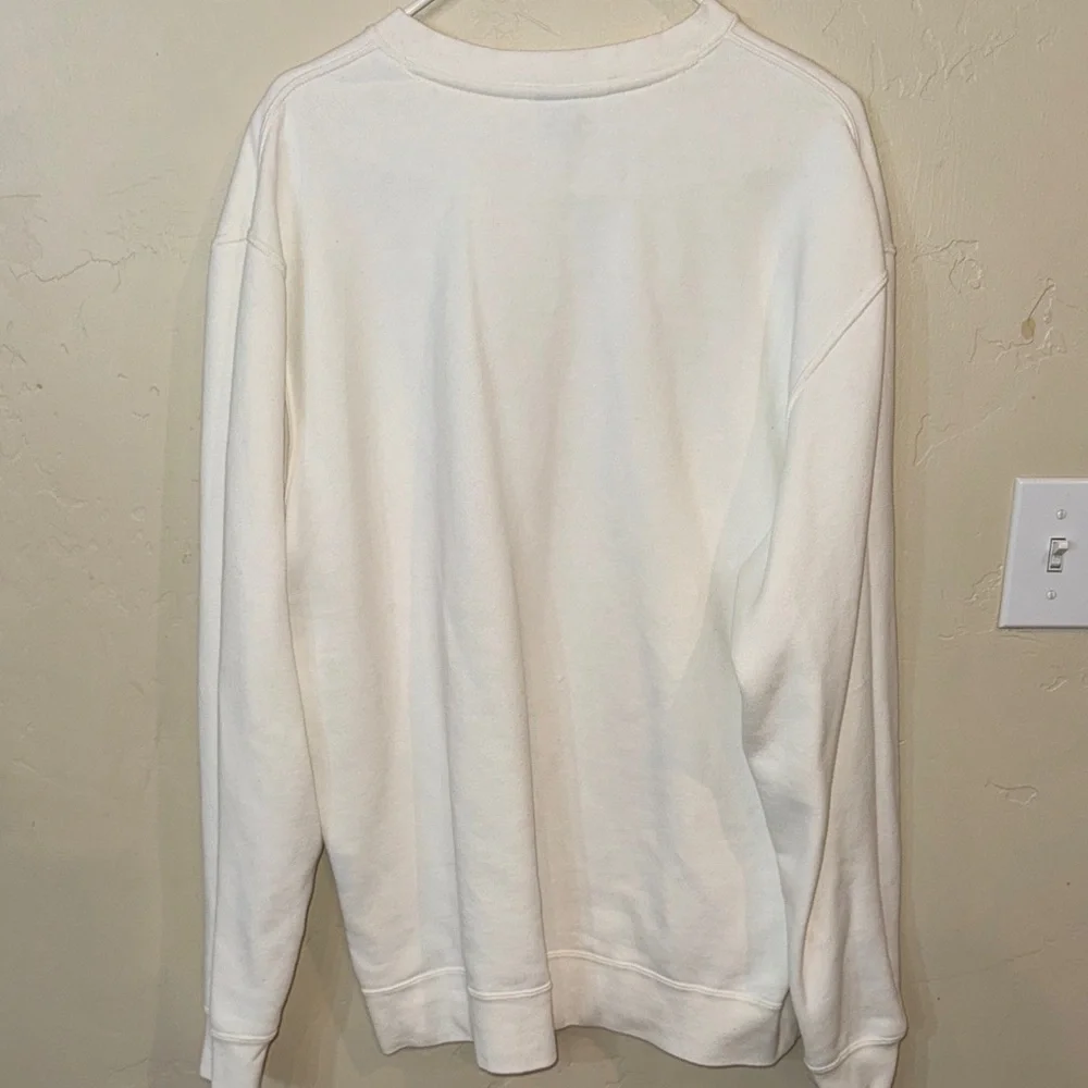 White Graphic Men's Sweater - Picture 5 of 5